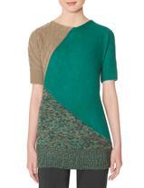The Limited Colorblocked Tunic Sweater