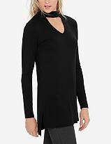 The Limited Cutout Mock Neck Shirt