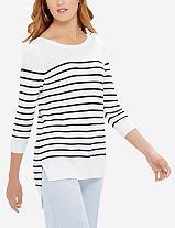 The Limited Striped Hi-low Sweater