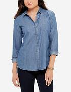 The Limited Chambray Button Down Shirt