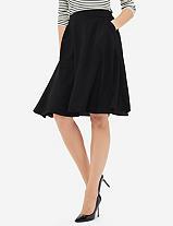 The Limited High Waist A-line Midi Skirt
