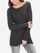 The Limited Asymmetrical Ribbed Sweater