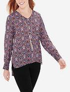 The Limited Printed High-low Blouse