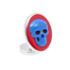 Thomas Pink Skull Cameo Cufflinks Red/blue