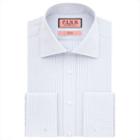 Thomas Pink Vienna Check Classic Fit Double Cuff Shirt Pale Blue/plain  Regular