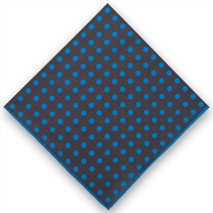 Thomas Pink Spot Handkerchief Grey/blue