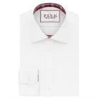 Thomas Pink Murray Plain Classic Fit Button Cuff Shirt White/red  Regular