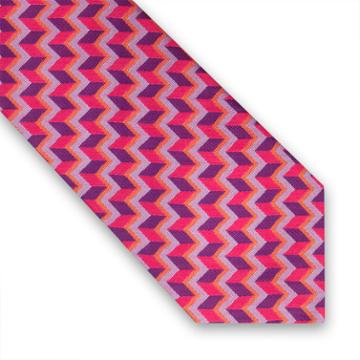 Thomas Pink Harlow Optical Woven Tie Pink/purple