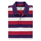 Thomas Pink Thomas Stripe Polo Shirt Purple/grey