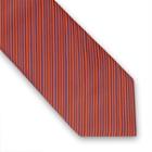 Thomas Pink Sedbergh Stripe Woven Tie Orange/navy