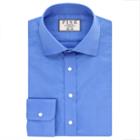 Thomas Pink Terrance Texture Slim Fit Button Cuff Shirt Blue