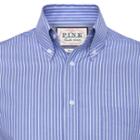 Thomas Pink Doyle Stripe Classic Fit Button Cuff Shirt Blue/white  Long