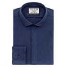 Thomas Pink Wilford Plain Super Slim Fit Button Cuff Shirt Navy/plain