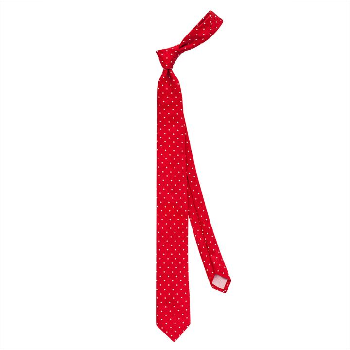 Thomas Pink Sullivan Spot Skinny Tie Red/white