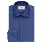 Thomas Pink Donowell Texture Slim Fit Button Cuff Shirt Navy/blue