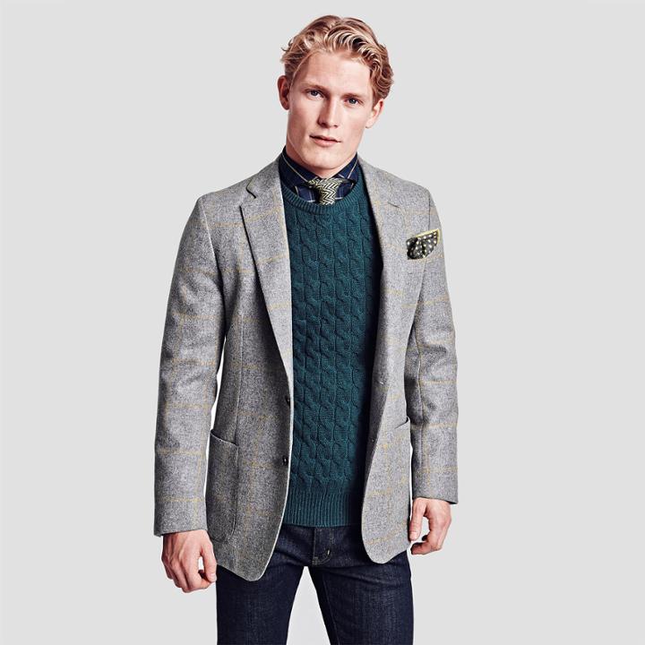 Thomas Pink Chapman Jacket Grey/yellow