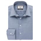 Thomas Pink Padua Texture Classic Fit Button Cuff Shirt Blue