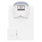 Thomas Pink Davenport Plain Classic Fit Button Cuff Shirt White/blue  Long