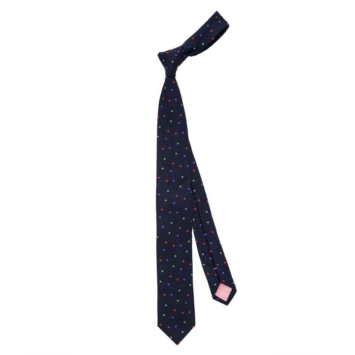 Thomas Pink Wentworth Spot Skinny Tie Navy/red