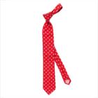 Thomas Pink Newent Flower Woven Tie Red/white
