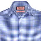 Thomas Pink Kilmoray Check Slim Fit Double Cuff Shirt Navy/white