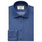 Thomas Pink Caldicot Plain Classic Fit Button Cuff Shirt Navy/plain  Regular