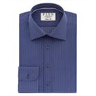 Thomas Pink Marley Stripe Classic Fit Button Cuff Shirt Navy/white  Long