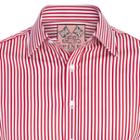 Thomas Pink Algernon Stripe Slim Fit Double Cuff Shirt White/red