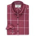 Thomas Pink Hollywell Check Classic Fit Button Cuff Shirt Red/blue