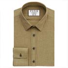 Thomas Pink Godfrey Texture Slim Fit Button Cuff Shirt Yellow/grey