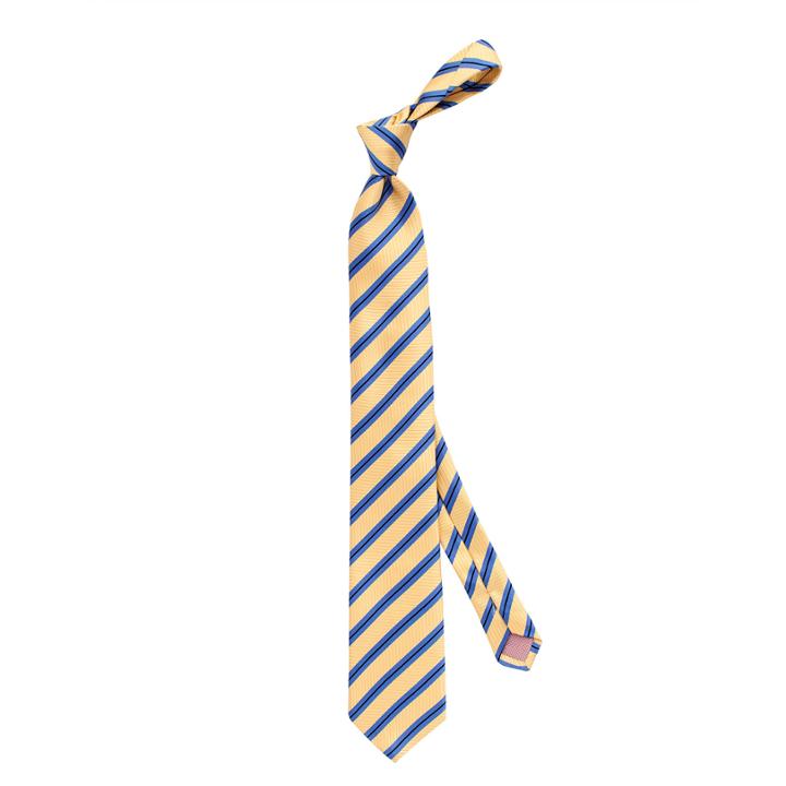 Thomas Pink Ford Stripe Woven Tie Yellow/sky