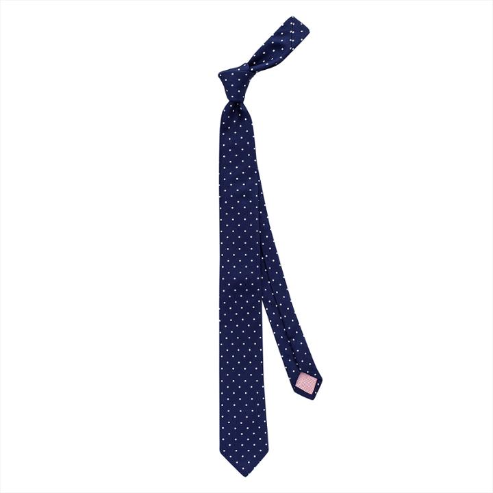 Thomas Pink Sullivan Spot Skinny Tie Royal/white