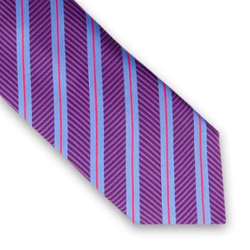 Thomas Pink Ford Stripe Woven Tie Purple/sky