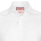 Thomas Pink Abson Herringbone Classic Fit Double Cuff Shirt White  Regular