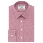 Thomas Pink Hartley Texture Super Slim Fit Button Cuff Shirt Red/white