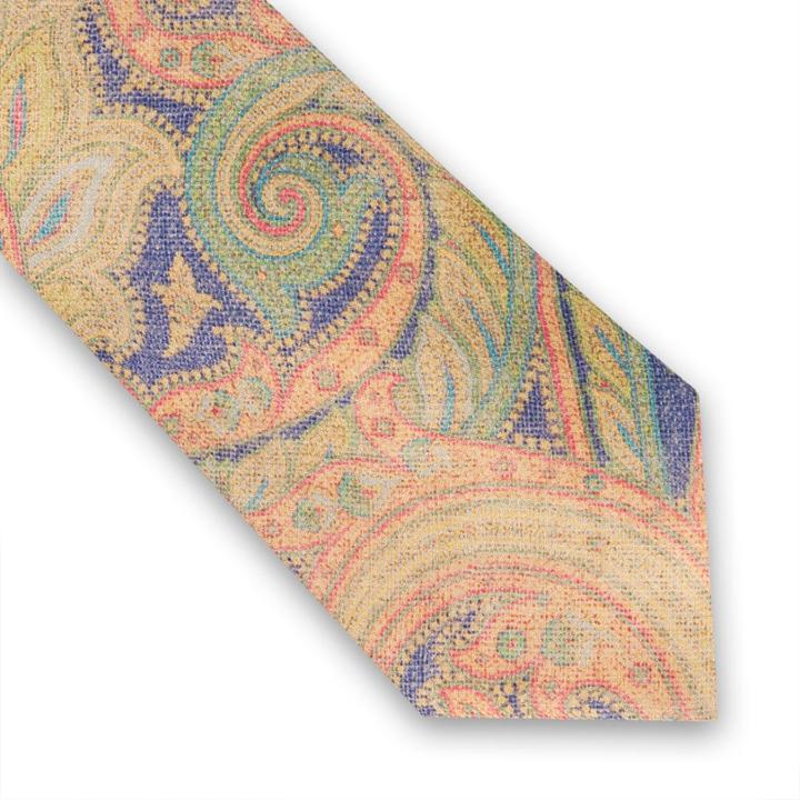 Thomas Pink Nelson Paisley Printed Tie Blue/multi