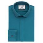 Thomas Pink Wilford Plain Super Slim Fit Button Cuff Shirt Deep Green/plain