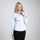 Thomas Pink Stretch Shirt - Cocktail Cuff Pale Blue/plain