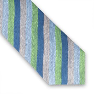 Thomas Pink Beccles Stripe Woven Tie Blue/green