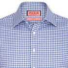 Thomas Pink Kilmoray Check Slim Fit Double Cuff Shirt Blue/white