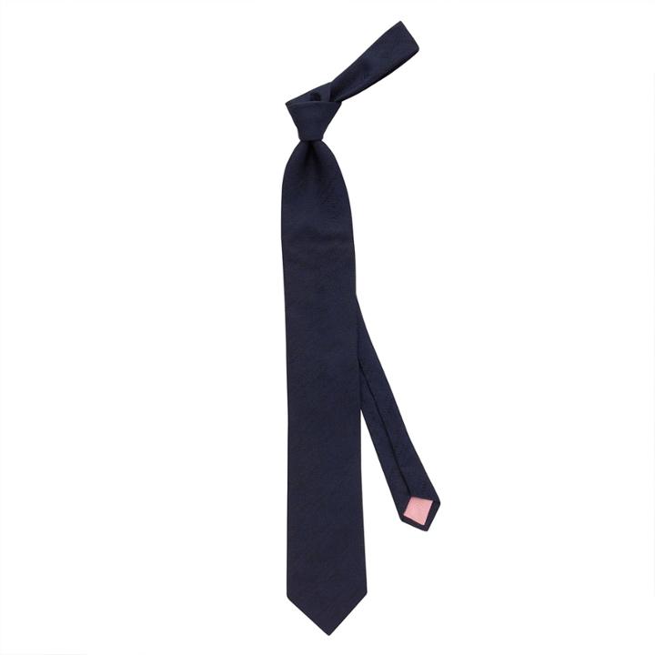 Thomas Pink Totnes Texture Woven Tietotnes Texture Woven Tie Navy/black