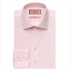 Thomas Pink Anderton Check Slim Fit Button Cuff Shirt White/pink