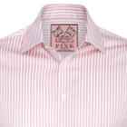 Thomas Pink Algernon Stripe Slim Fit Double Cuff Shirt White/pink