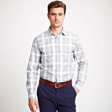 Thomas Pink Herschel Check Shirt - Button Cuff White/navy