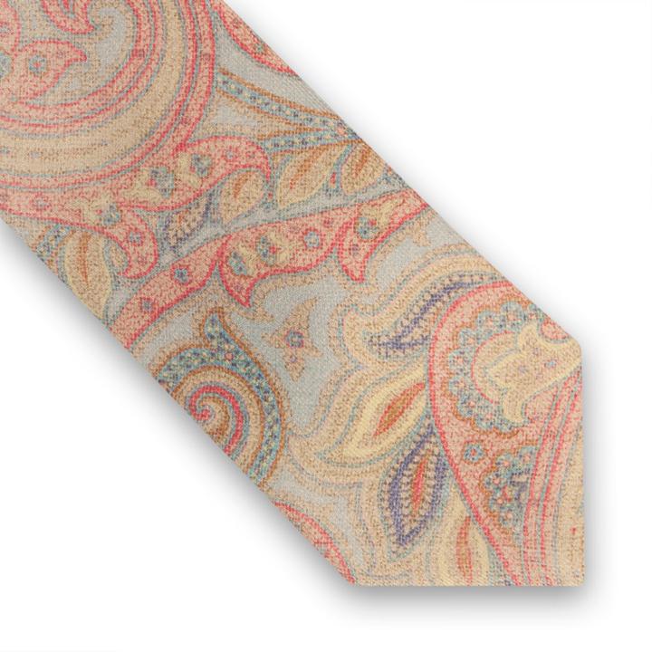 Thomas Pink Nelson Paisley Printed Tie Purple/multi