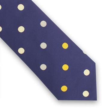 Thomas Pink Austell Spot Woven Tie Navy/yellow