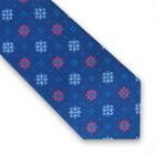 Thomas Pink Grimsby Flower Woven Tie Blue/pink