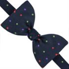 Thomas Pink Wentworth Spot Self Tie Bow Tie Navy/red