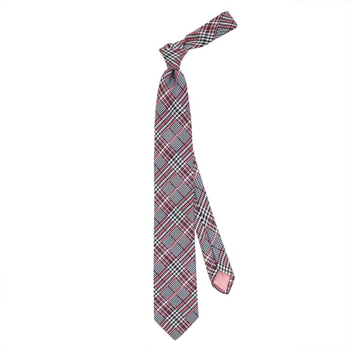 Thomas Pink Haldane Check Woven Tie Navy/red