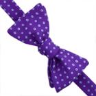 Thomas Pink Epping Spot Self Tie Bow Tie Purple/blue